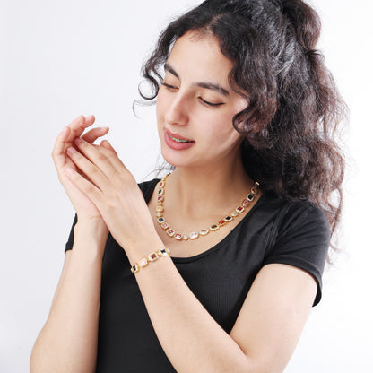 Gold Solstice Purely Gemstone Necklace