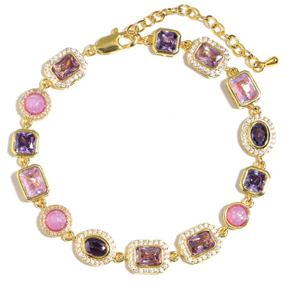 Lunar Purple Gemstone Necklace Set