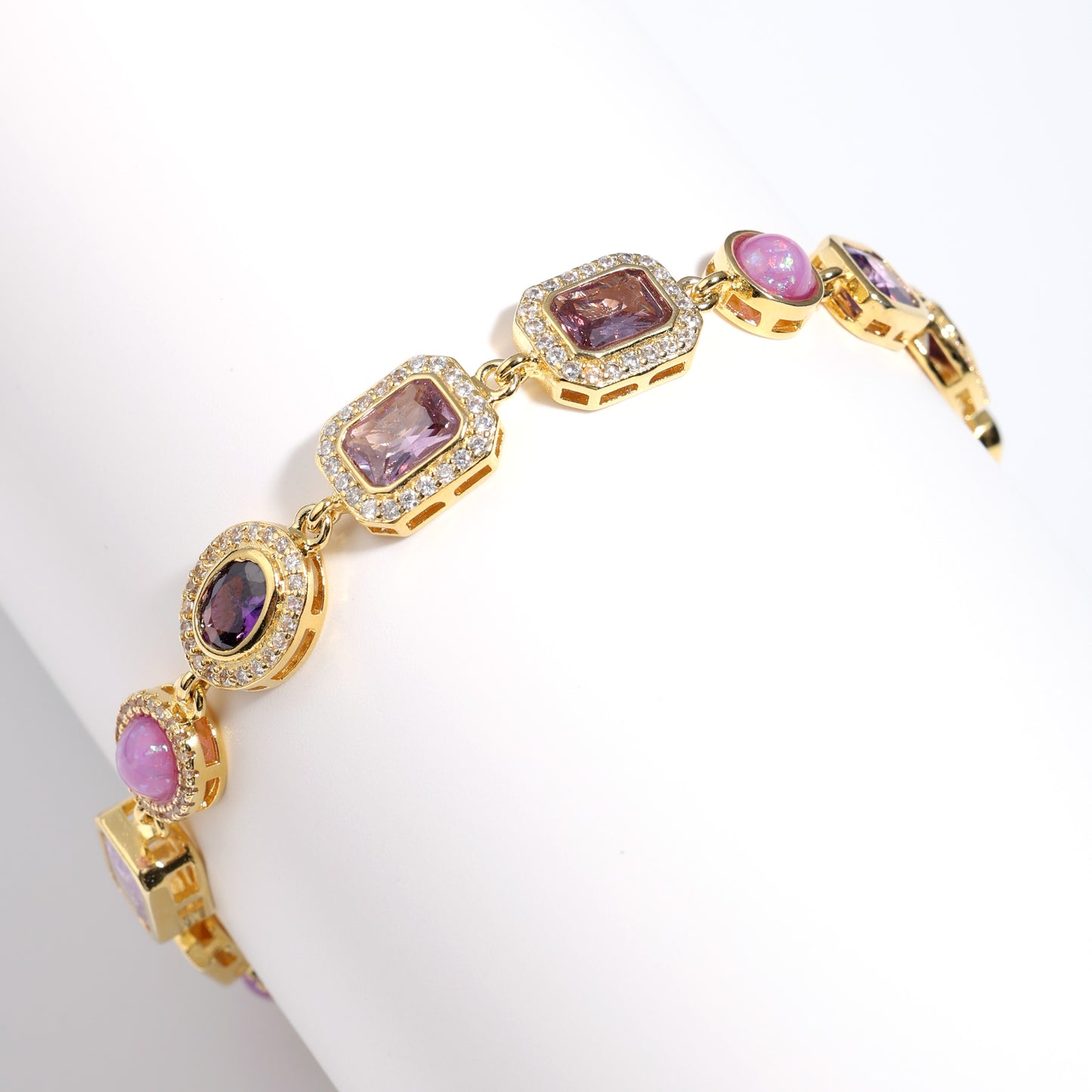 Lunar Purple Gemstone Necklace Set