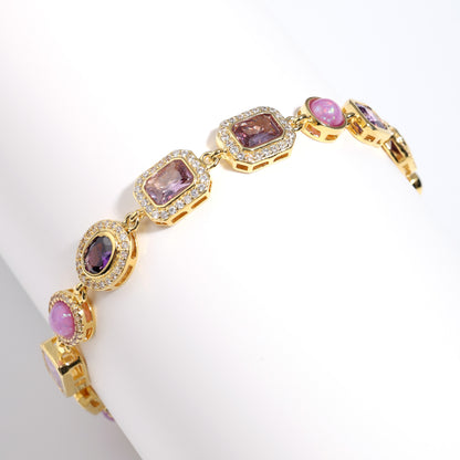 Lunar Purple Gemstone Necklace Set
