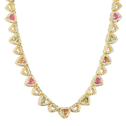 Rainbow Hearts Multicolor Tourmaline Bracelet