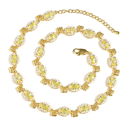 Green Flora Tourmaline Minimalist Bracelet