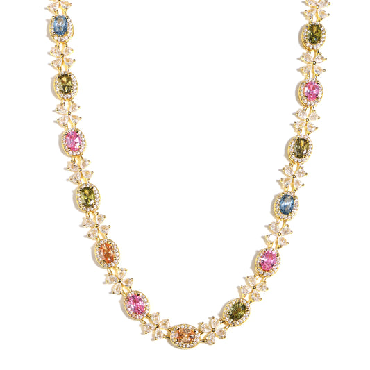 Nature's Beauty Butterfly Oval Tourmaline Necklace