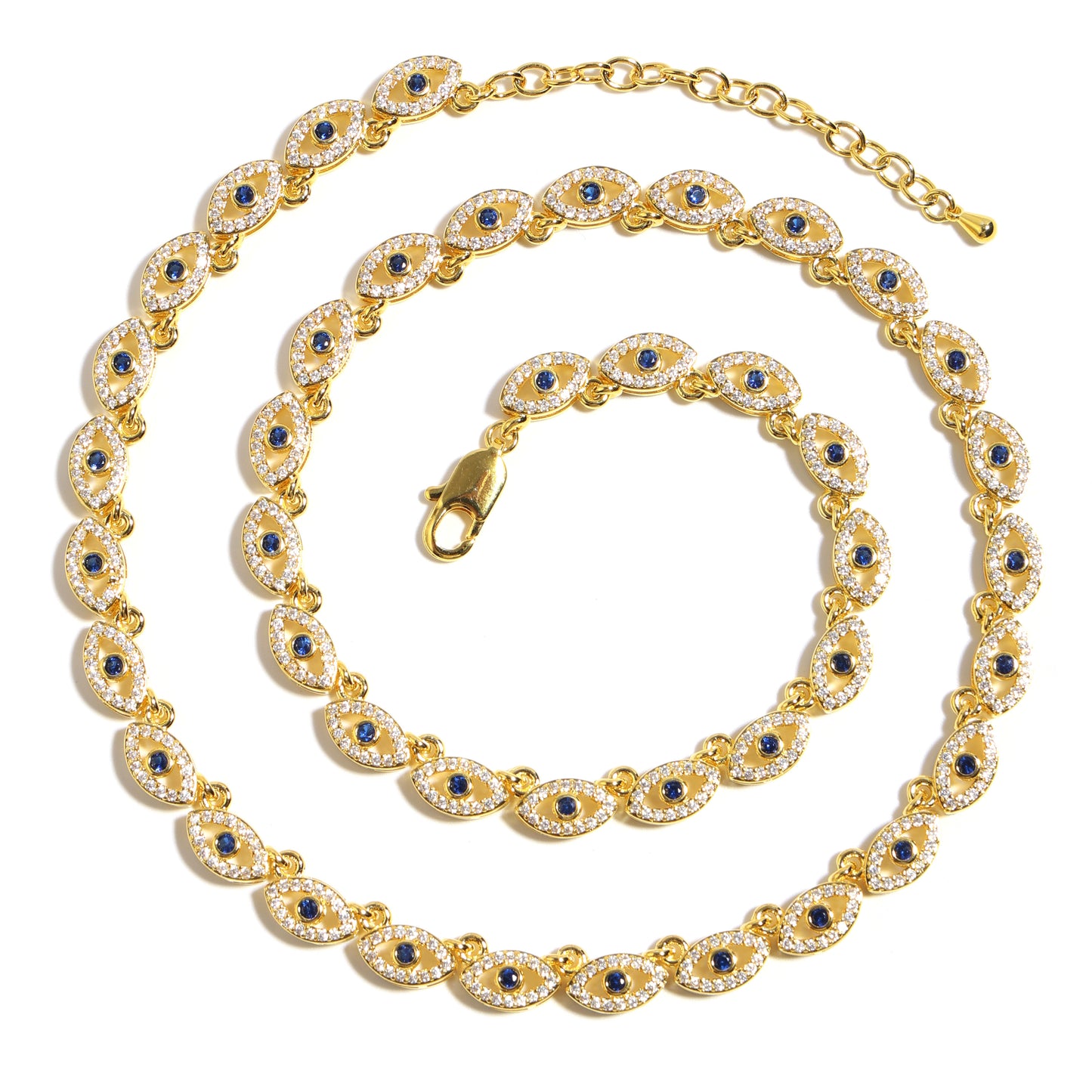Gold Evil Eye Gemstone Bracelet