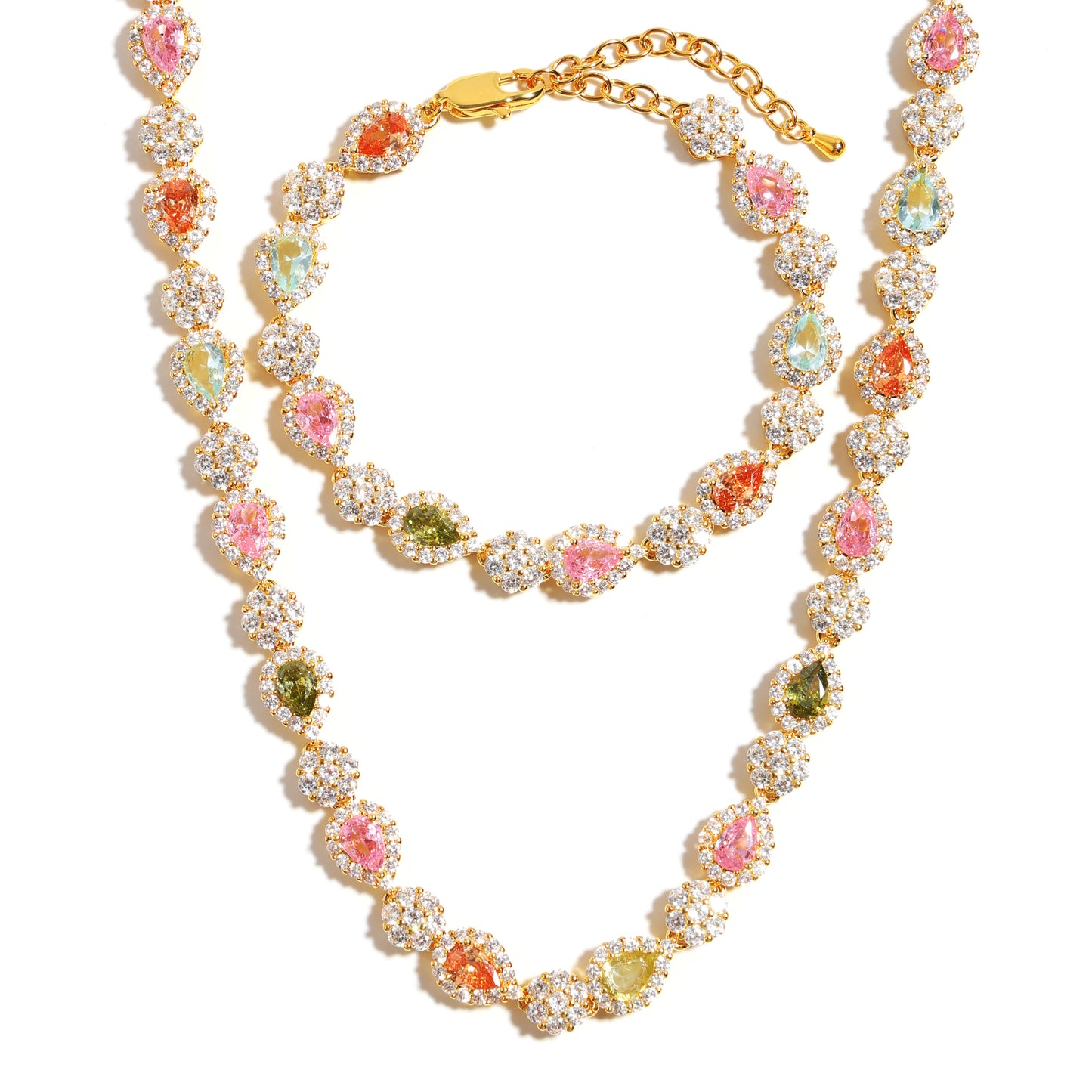 Timeless Teardrop Tourmaline Solitaire Bracelet