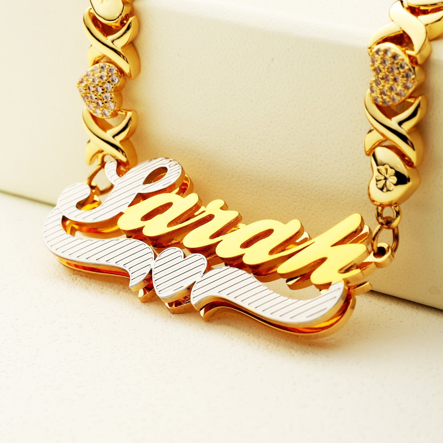 Plated Heart Name Necklace