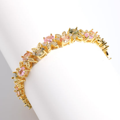 Whimsical Charm Bunny Tourmaline Bracelet