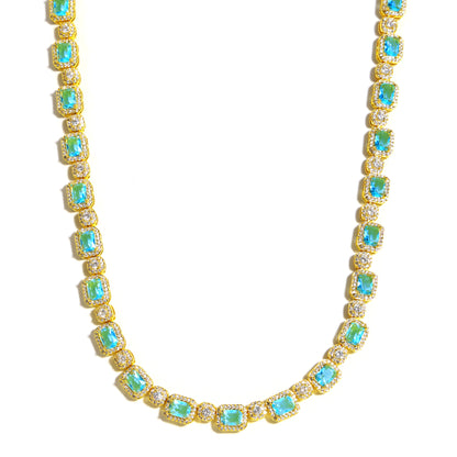 Icy Blue Elegance Tourmaline Bracelet