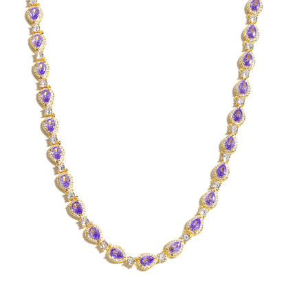 Mystic Violet Tourmaline Elegance Bracelet