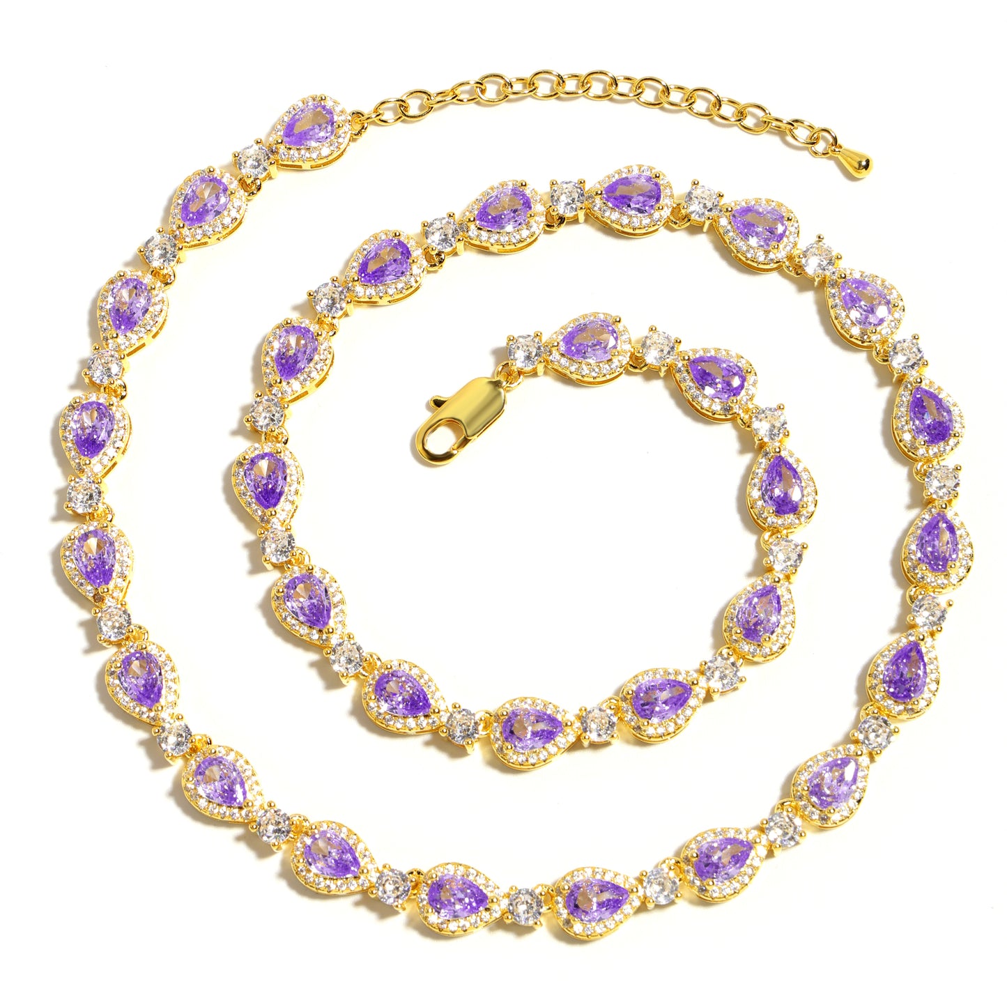 Mystic Violet Tourmaline Elegance Bracelet