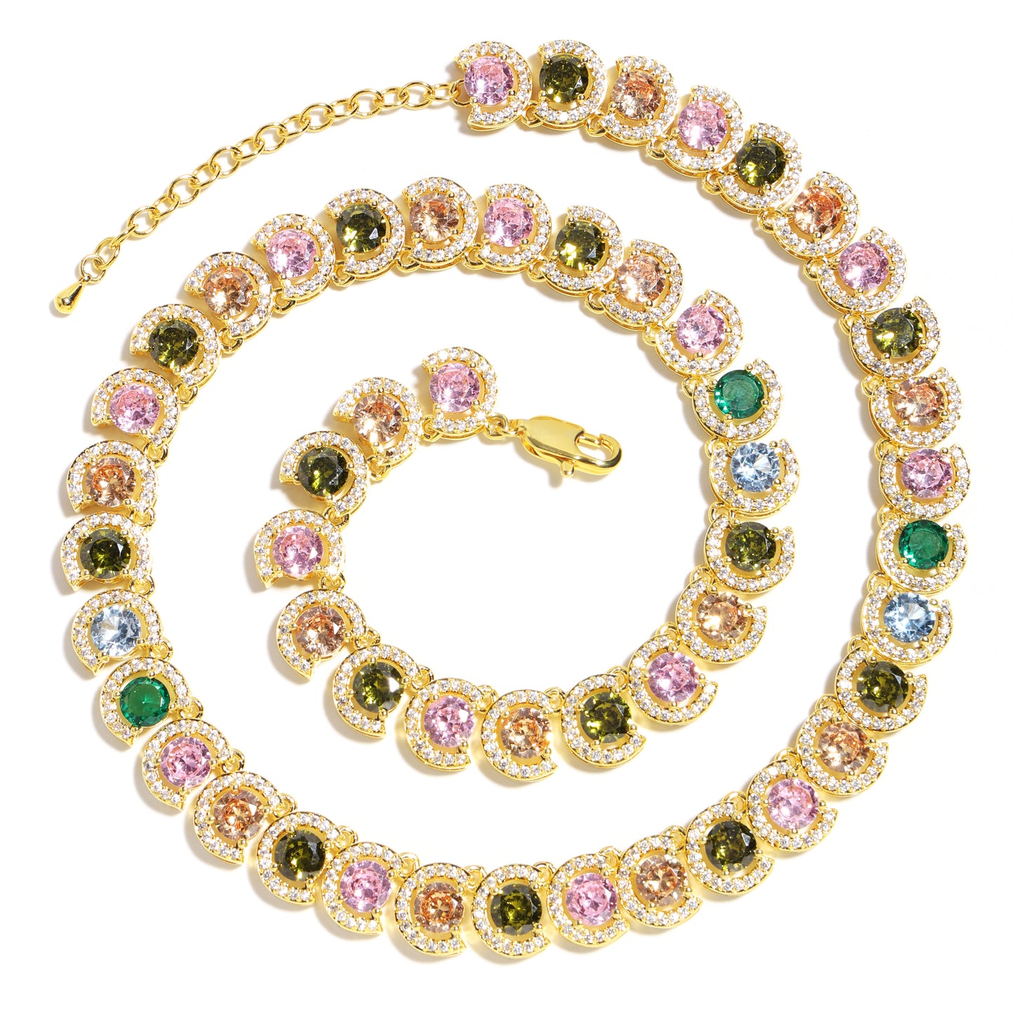Summer Juicy party Tourmaline Statement Necklace