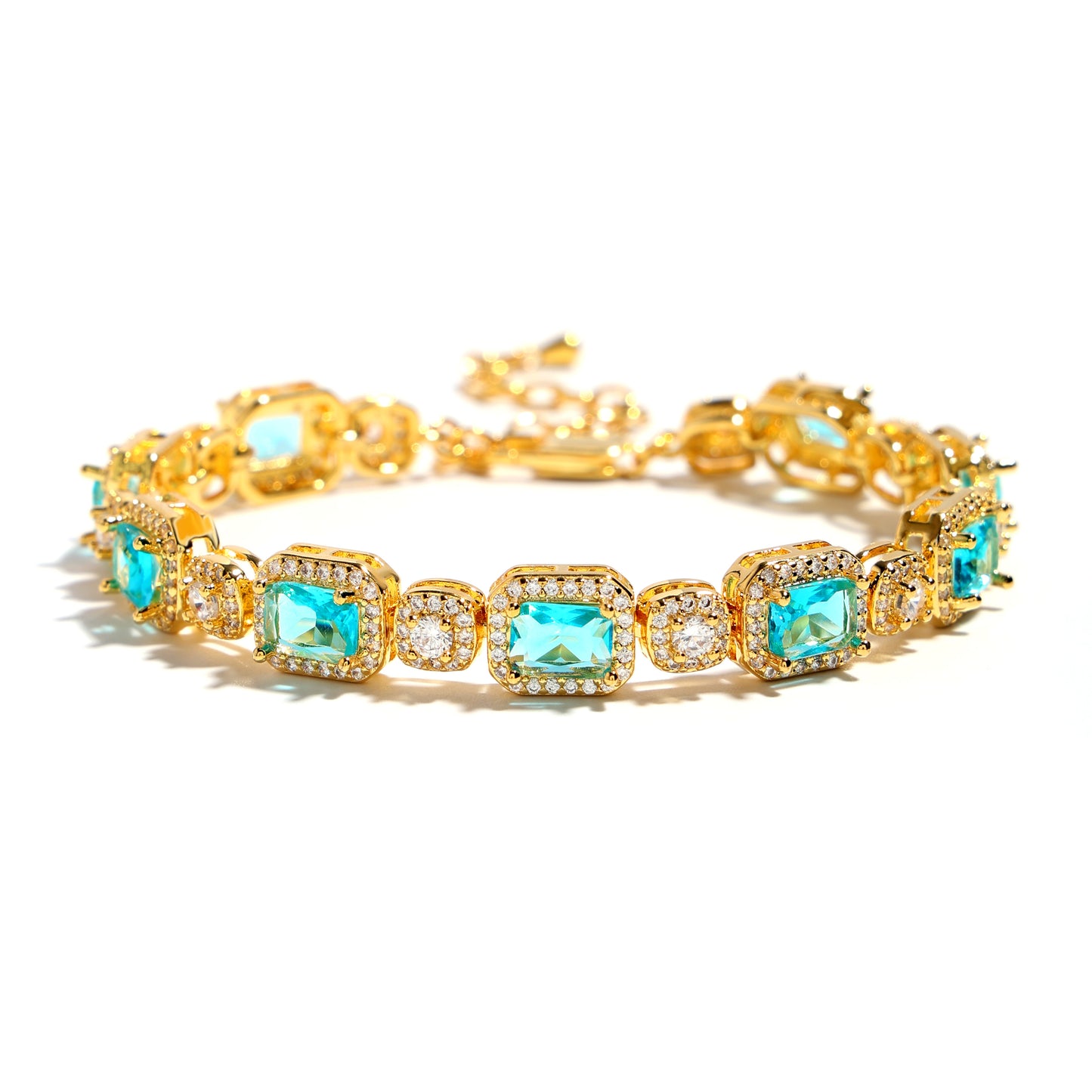 Icy Blue Elegance Tourmaline Bracelet