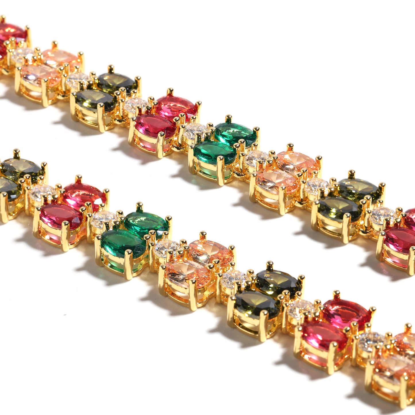 Double Tourmaline Bow Elegance Bracelet