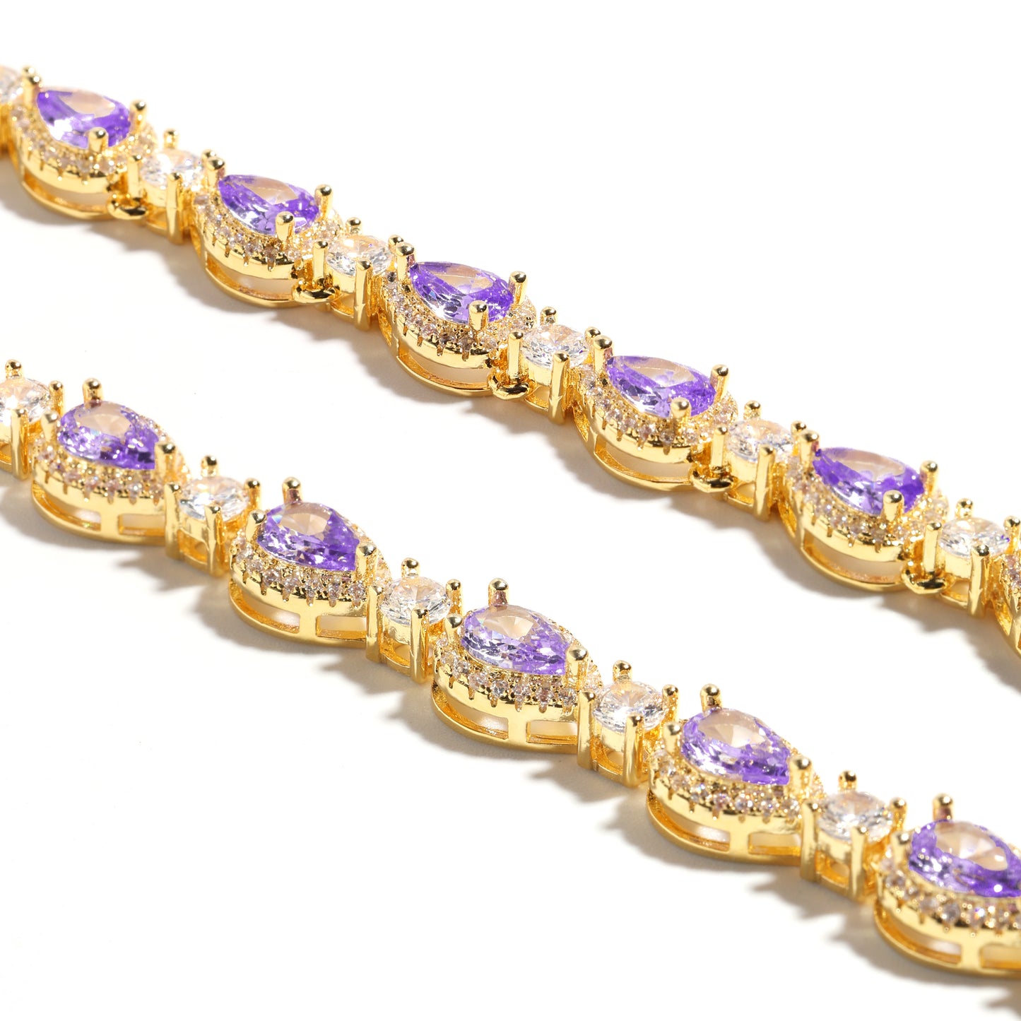 Mystic Violet Tourmaline Elegance Bracelet