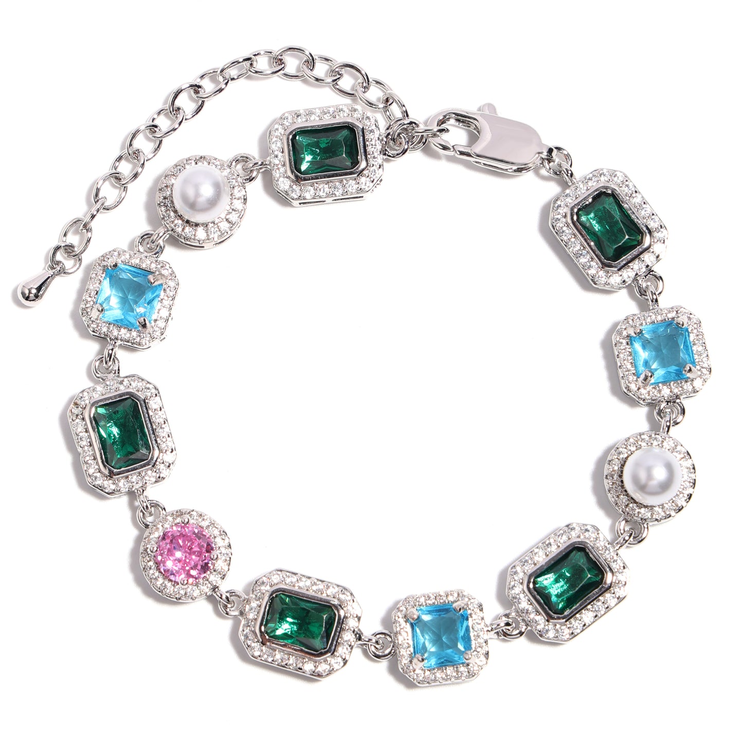 Charming Emerald Forest Pearl Gemstone Necklace