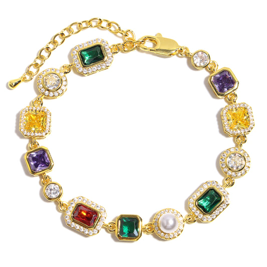 Enchanting Magic Stacking Gemstone Bracelet