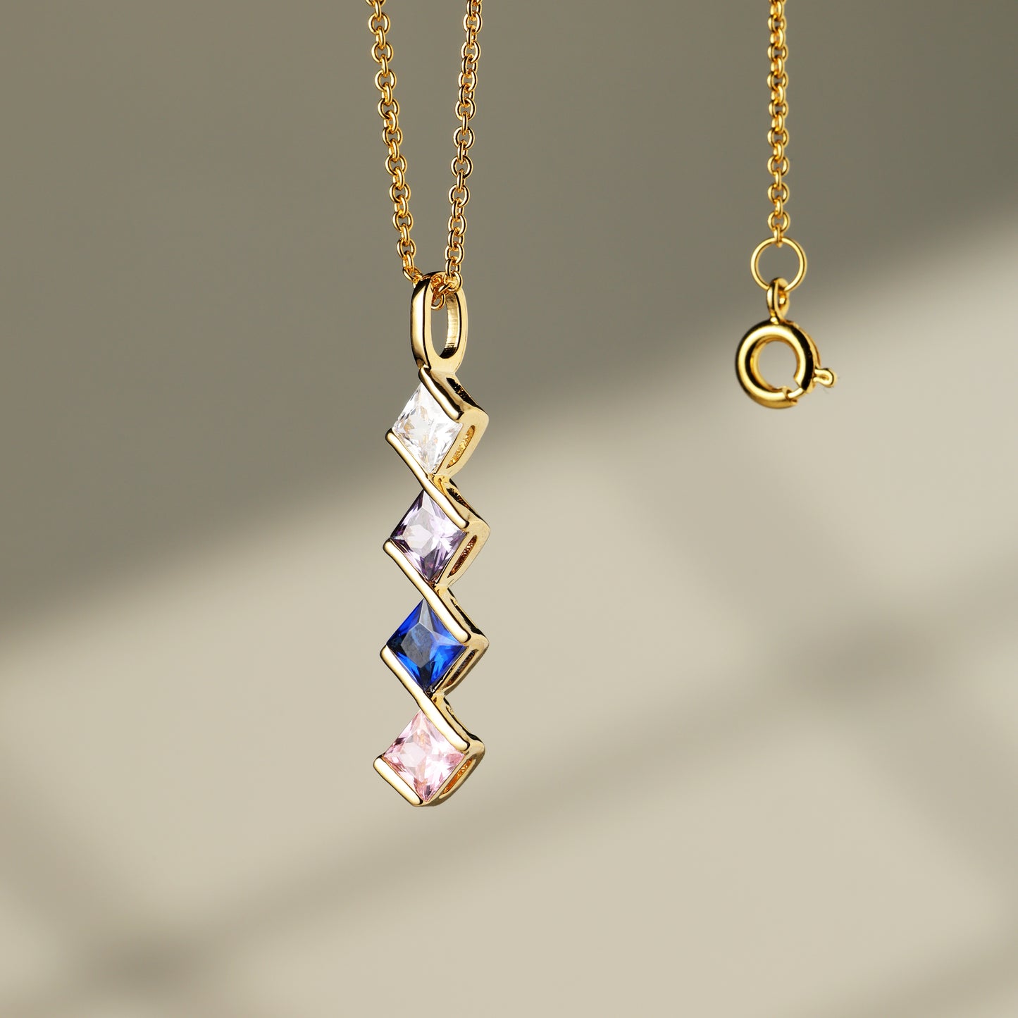 Multi Birthstone Necklaces