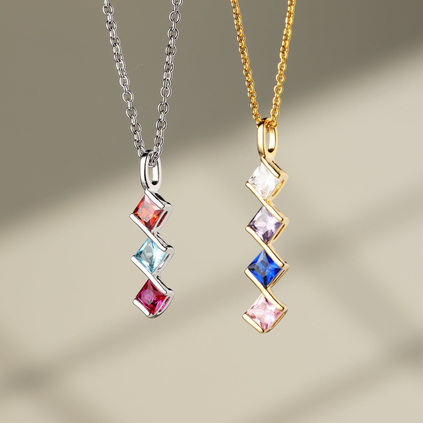 Multi Birthstone Necklaces
