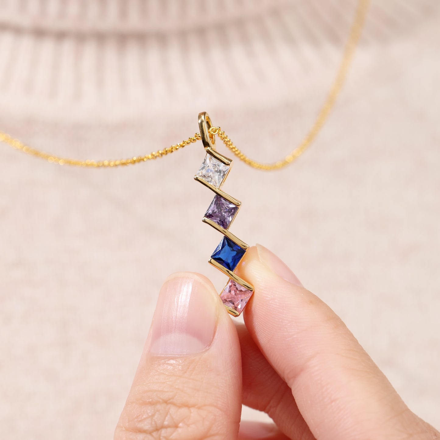 Multi Birthstone Necklaces
