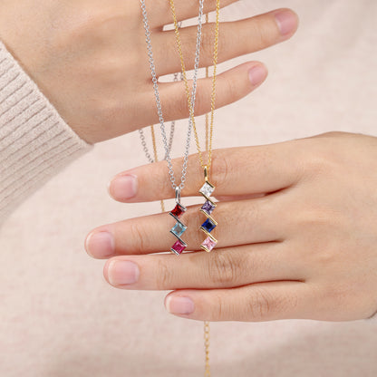 Multi Birthstone Necklaces