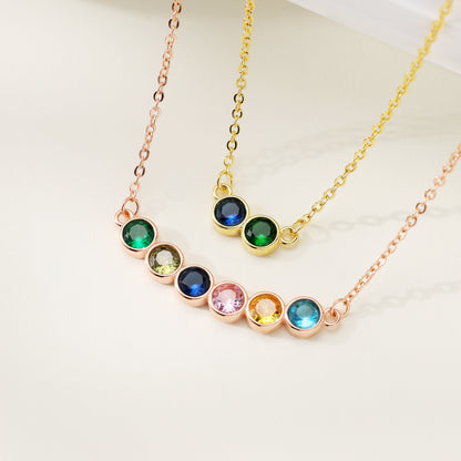 Family Birthstone Multi-Stone Necklace