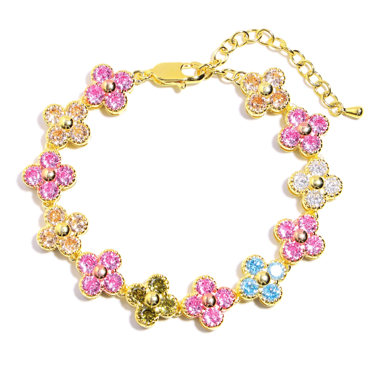 Blossom Tourmaline Gemstone Bracelet