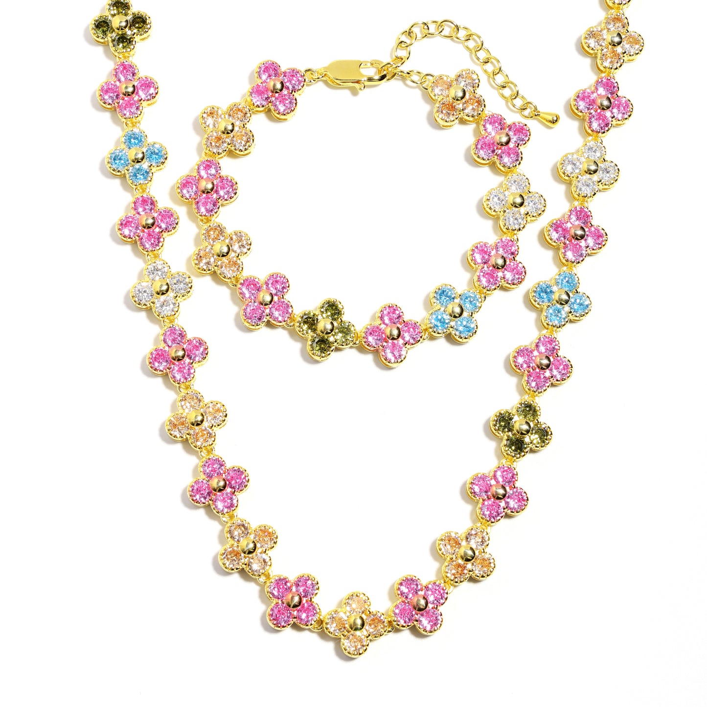 Blossom Tourmaline Gemstone Bracelet