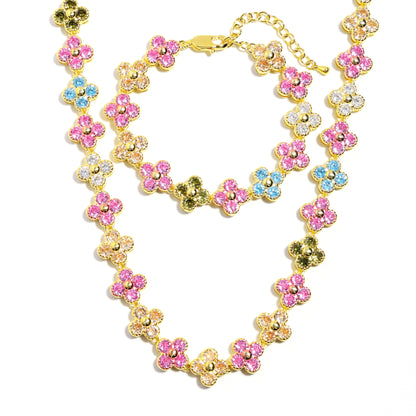 Blossom Tourmaline Gemstone Bracelet