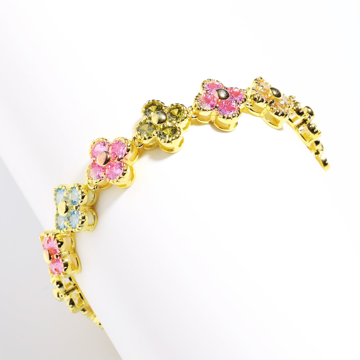 Blossom Tourmaline Gemstone Bracelet