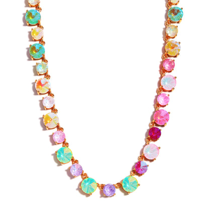 Cotton Candy Charm Gemstone Necklace