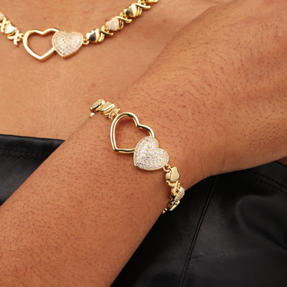 Entwined Hearts XO Bracelet