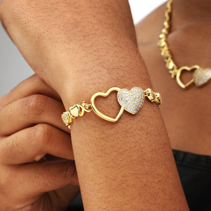Entwined Hearts XO Bracelet