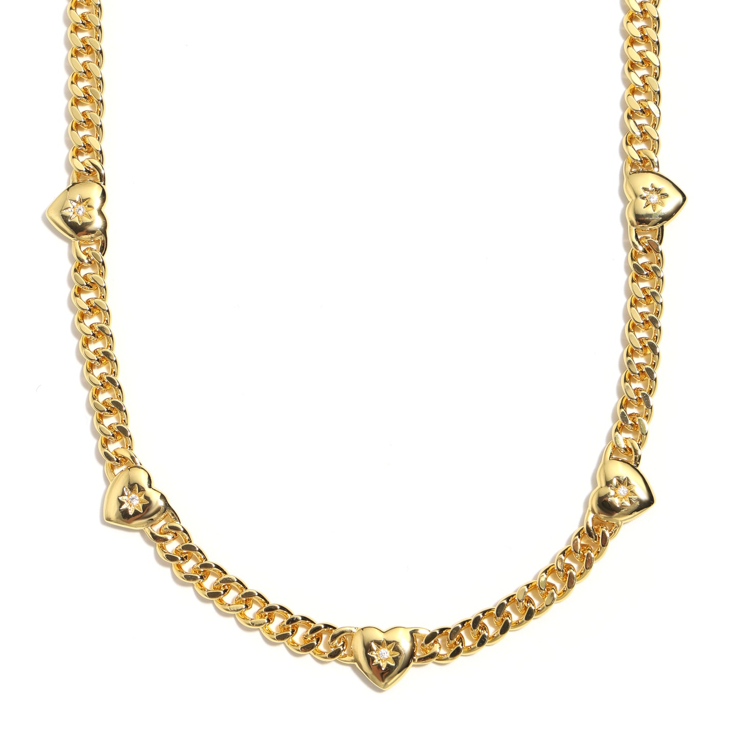 Heart-Linked Legacy: Diamond Cuban Chain Necklace