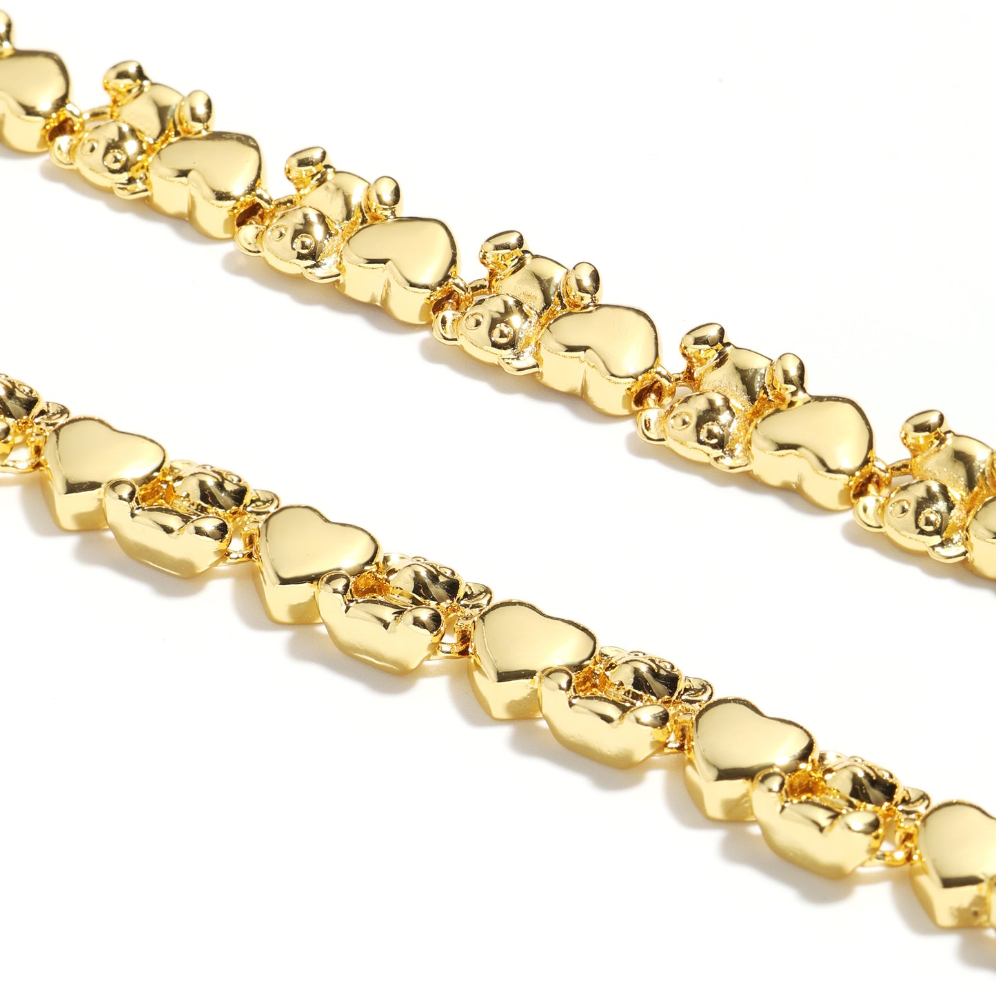 Bear Hug Heart Diamond XO Bracelet