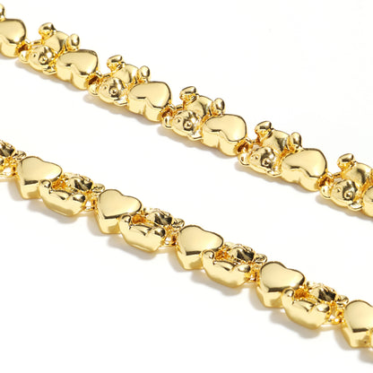 Bear Hug Heart Diamond XO Bracelet