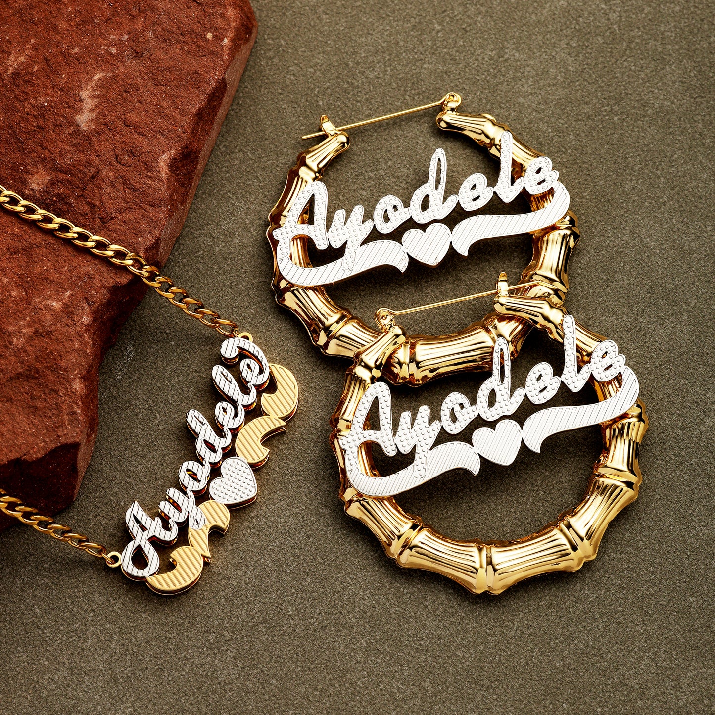Whispering Bamboo Love Custom Name Set