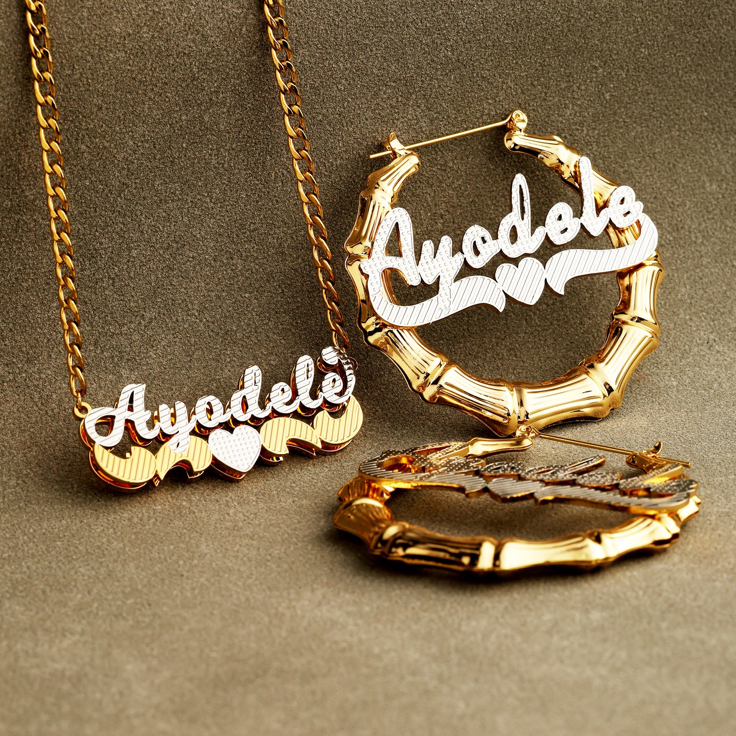Whispering Bamboo Love Custom Name Set