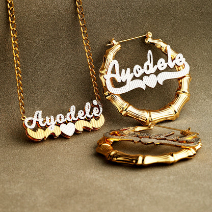 Whispering Bamboo Love Custom Name Set