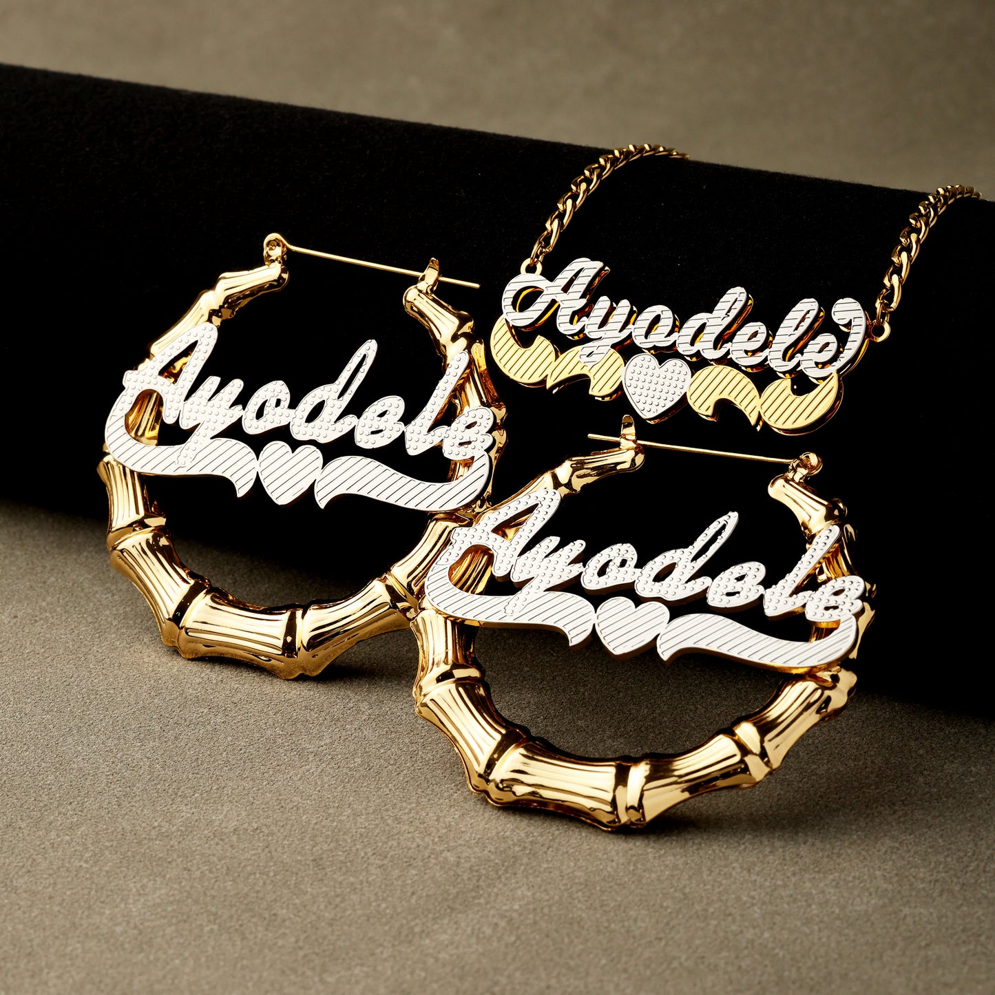 Whispering Bamboo Love Custom Name Set
