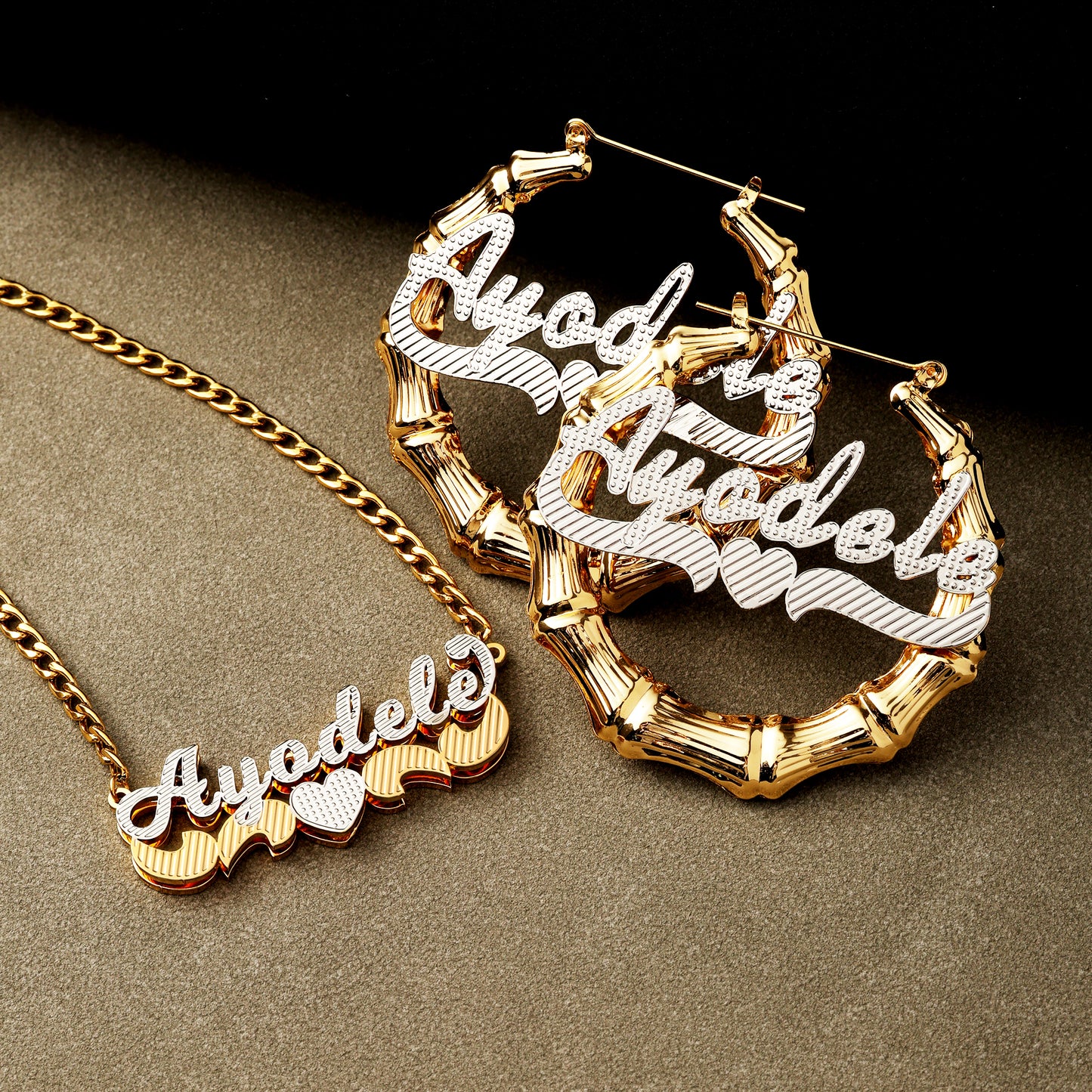 Whispering Bamboo Love Custom Name Set