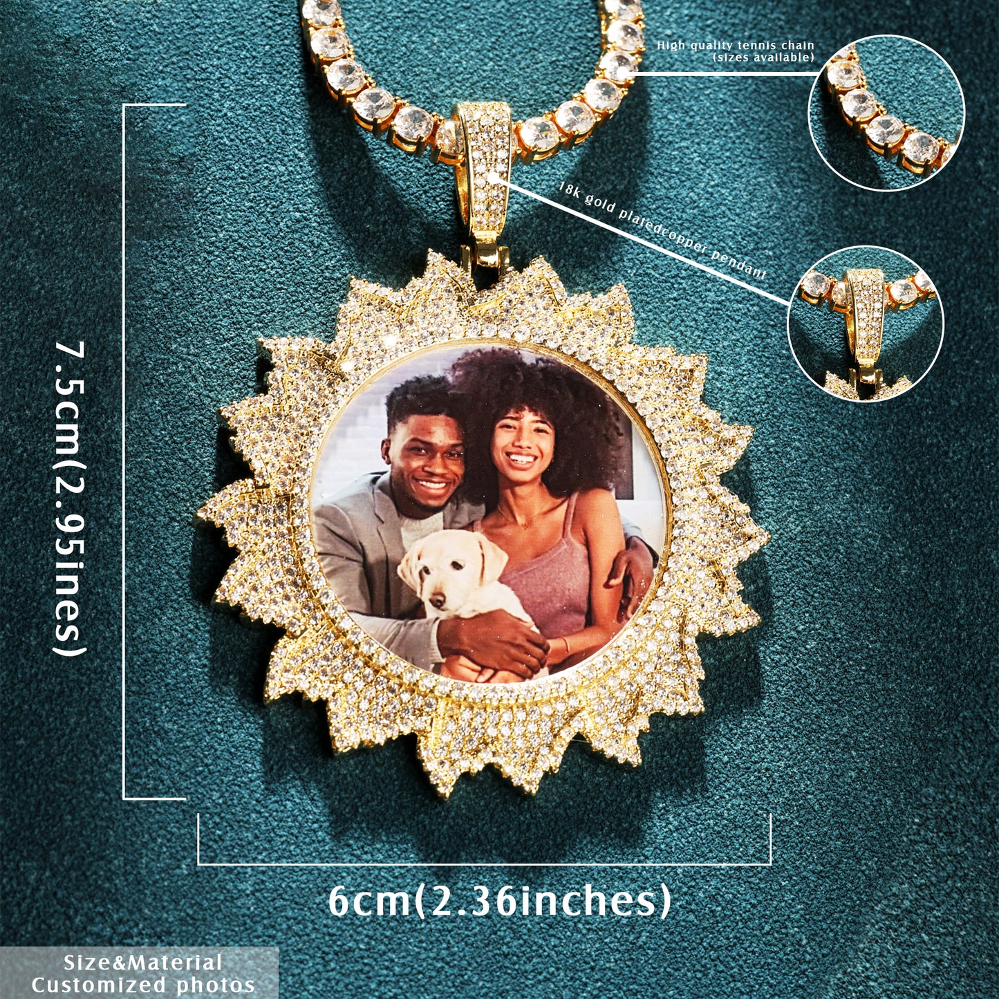 Customized Photo Pendant Necklace