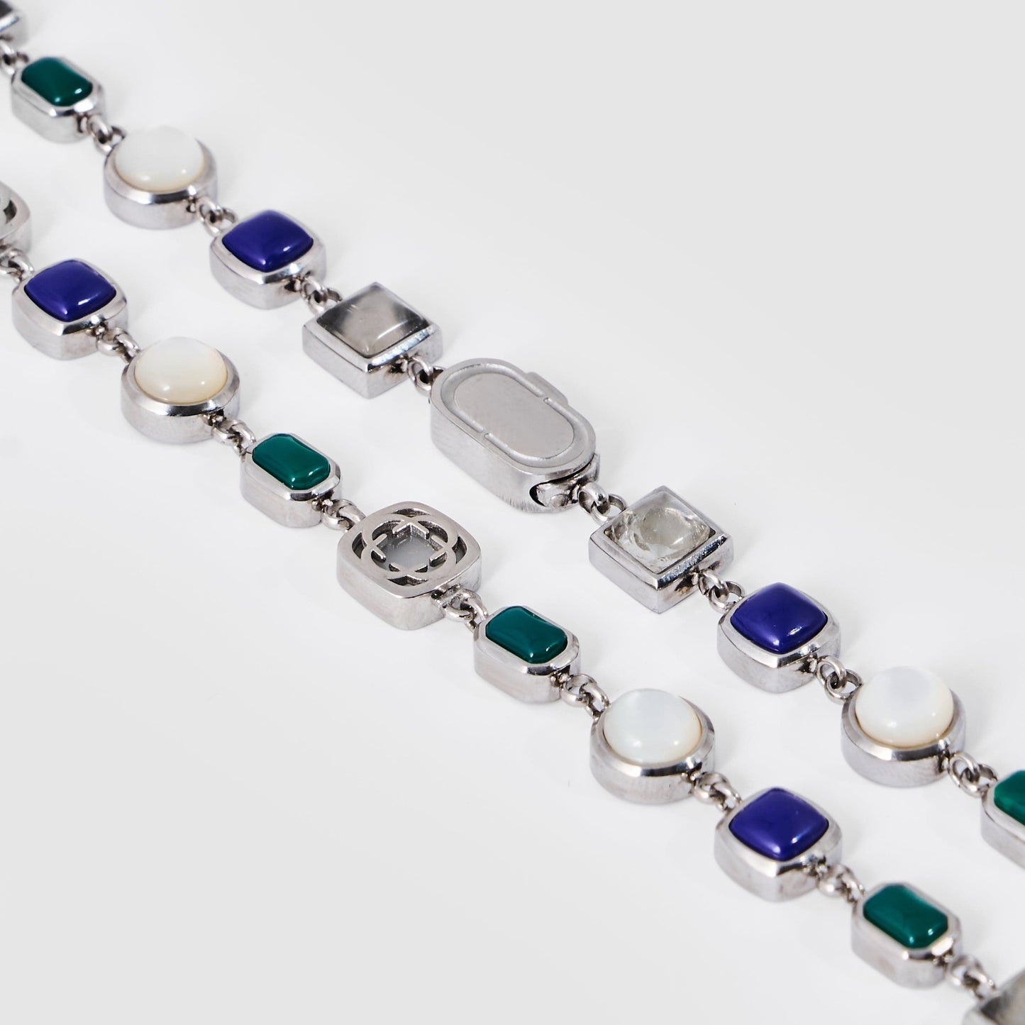 Blue Crystal Gemstone Necklace