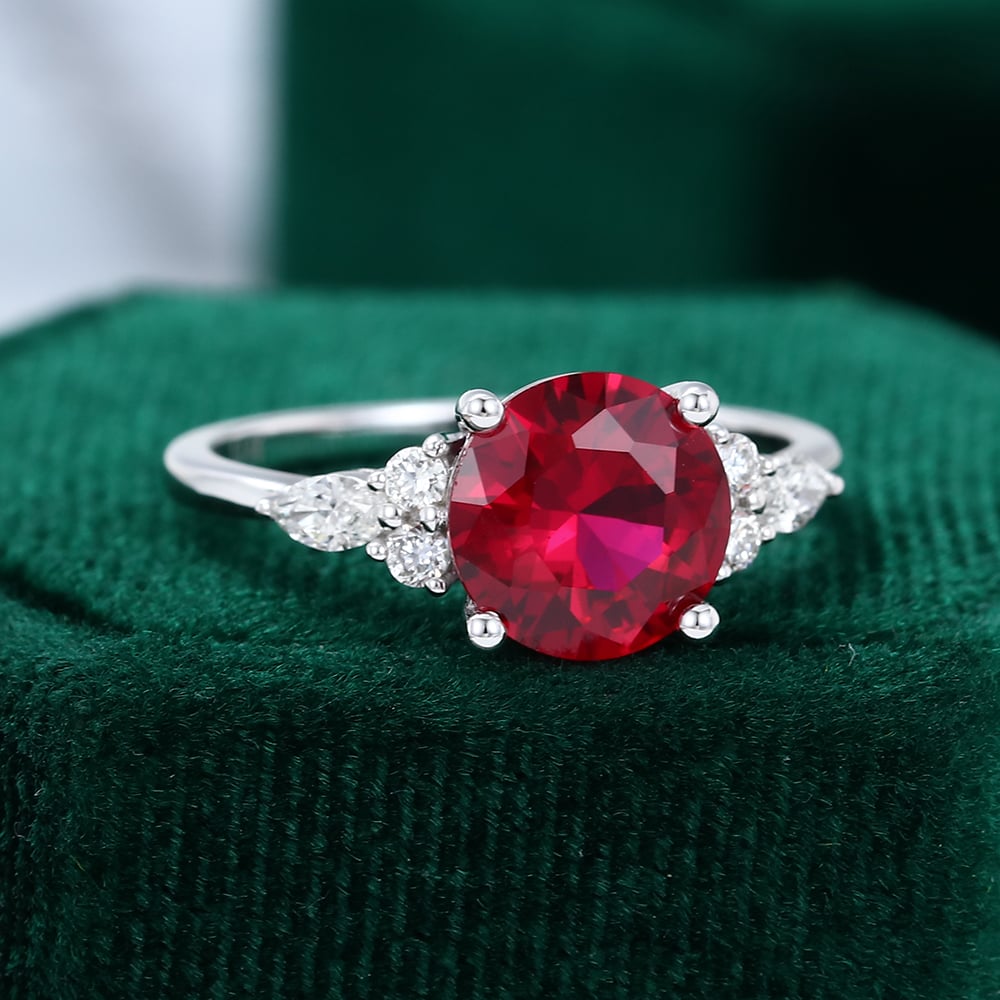 Lab Ruby Promise Ring