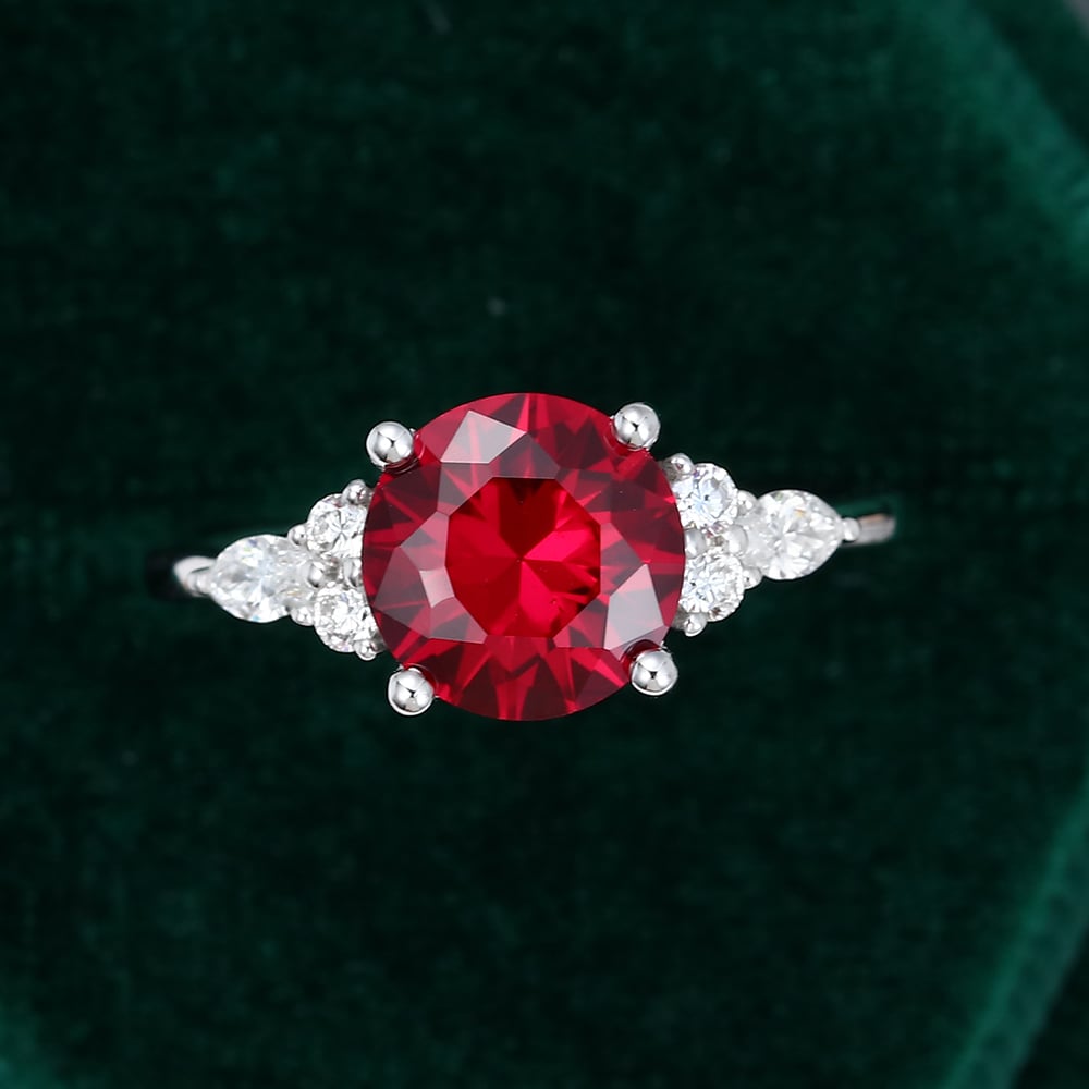Lab Ruby Promise Ring