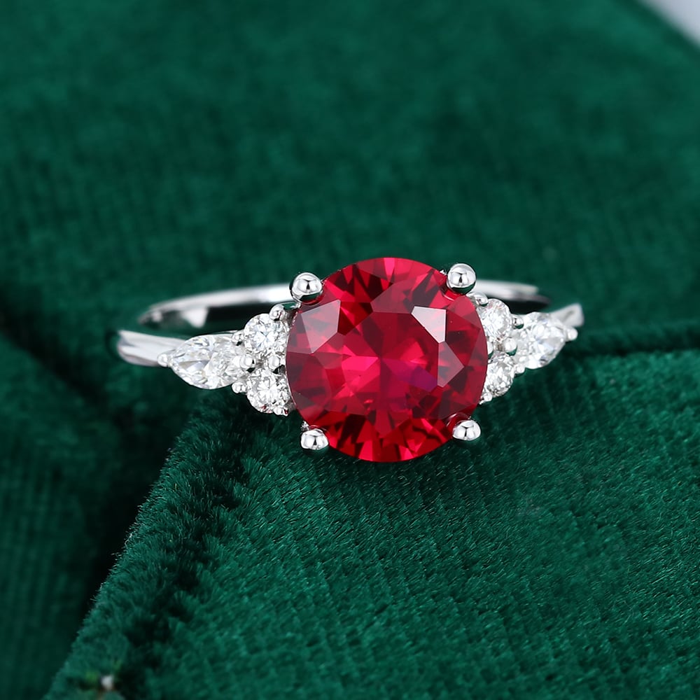 Lab Ruby Promise Ring