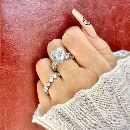 Two-Piece New Heart Ring Set