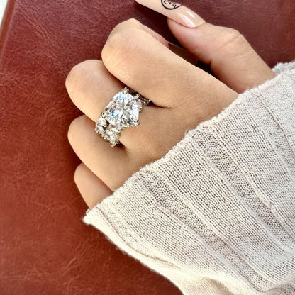 Two-Piece New Heart Ring Set