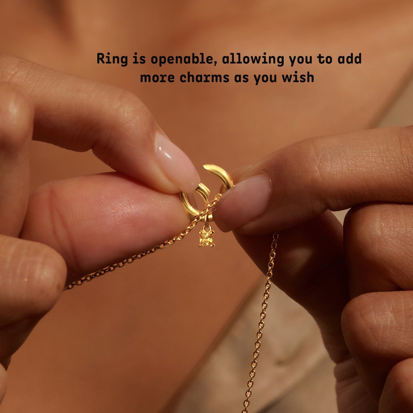 Charm Birthstone Necklace-Gift for Her