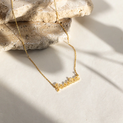 Custom Engraved Initial Pendant Necklace