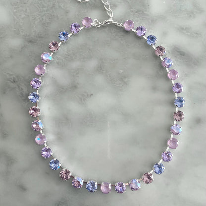Soft Gradient Crystal Tennis Necklace